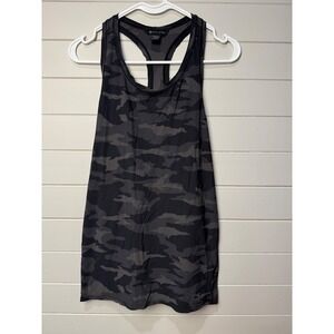 Athleta Gray Camo Racerback Tank Top
